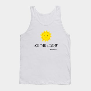 Be The Light Christian Faith Bible Verse Tank Top